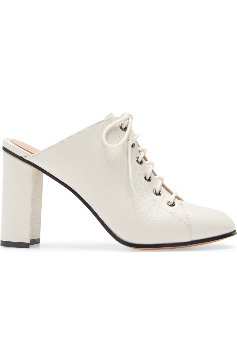 Linea Paolo Sylvie Lace-Up Mule, Alternate, color, Ivory