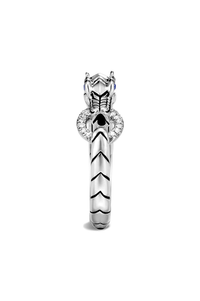 Legends Naga Silver Diamond Ring, Alternate, color, SILVER
