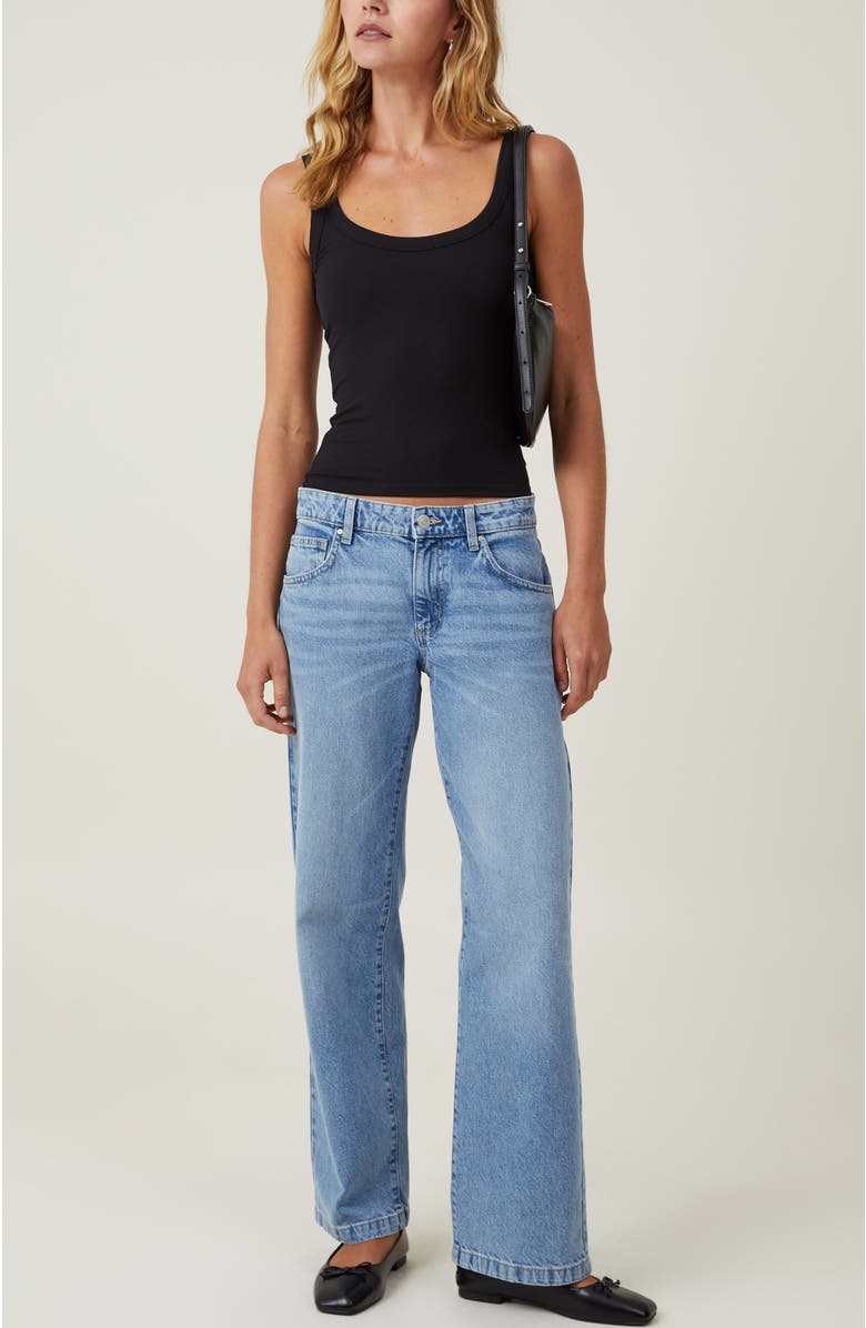 Cotton On Women's Staple Rib Double Scoop Tank, Alternate, color, 