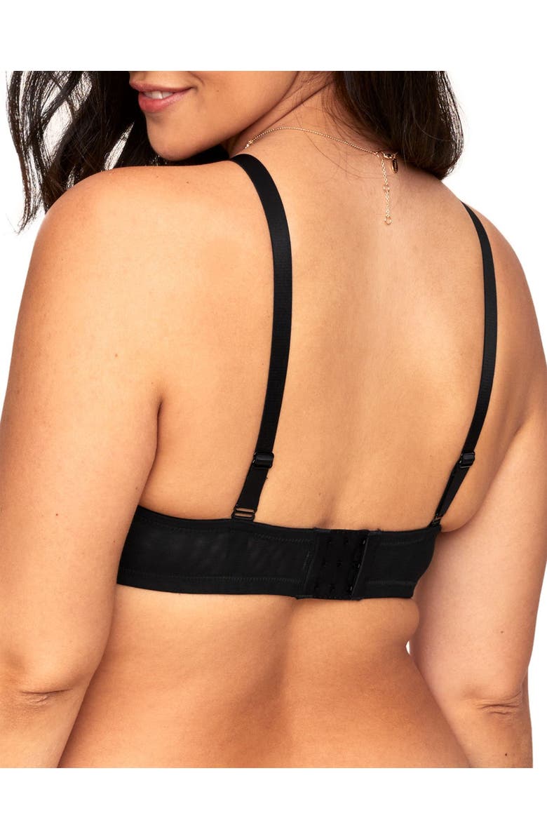Adore Me Emmeline Unlined Plunge Bra, Alternate, color, Black