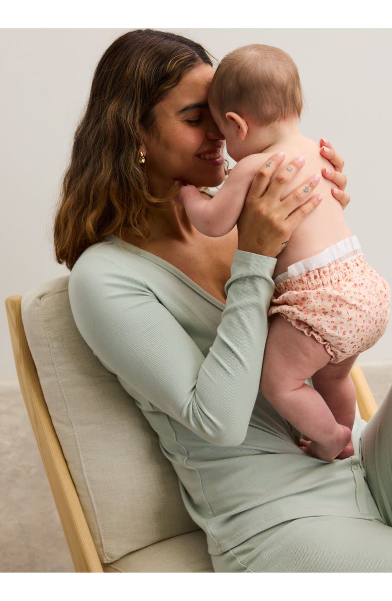 HATCH Collection The Softest Rib Nursing Cardigan, Alternate, color, Sage