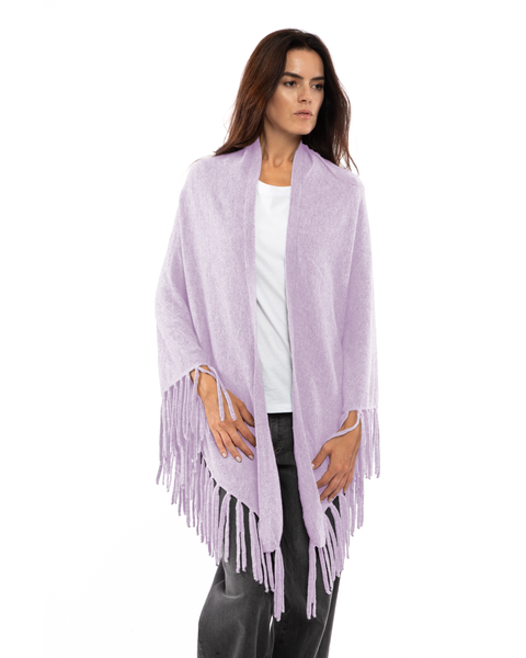 Pure Cashmere Fringe Wrap