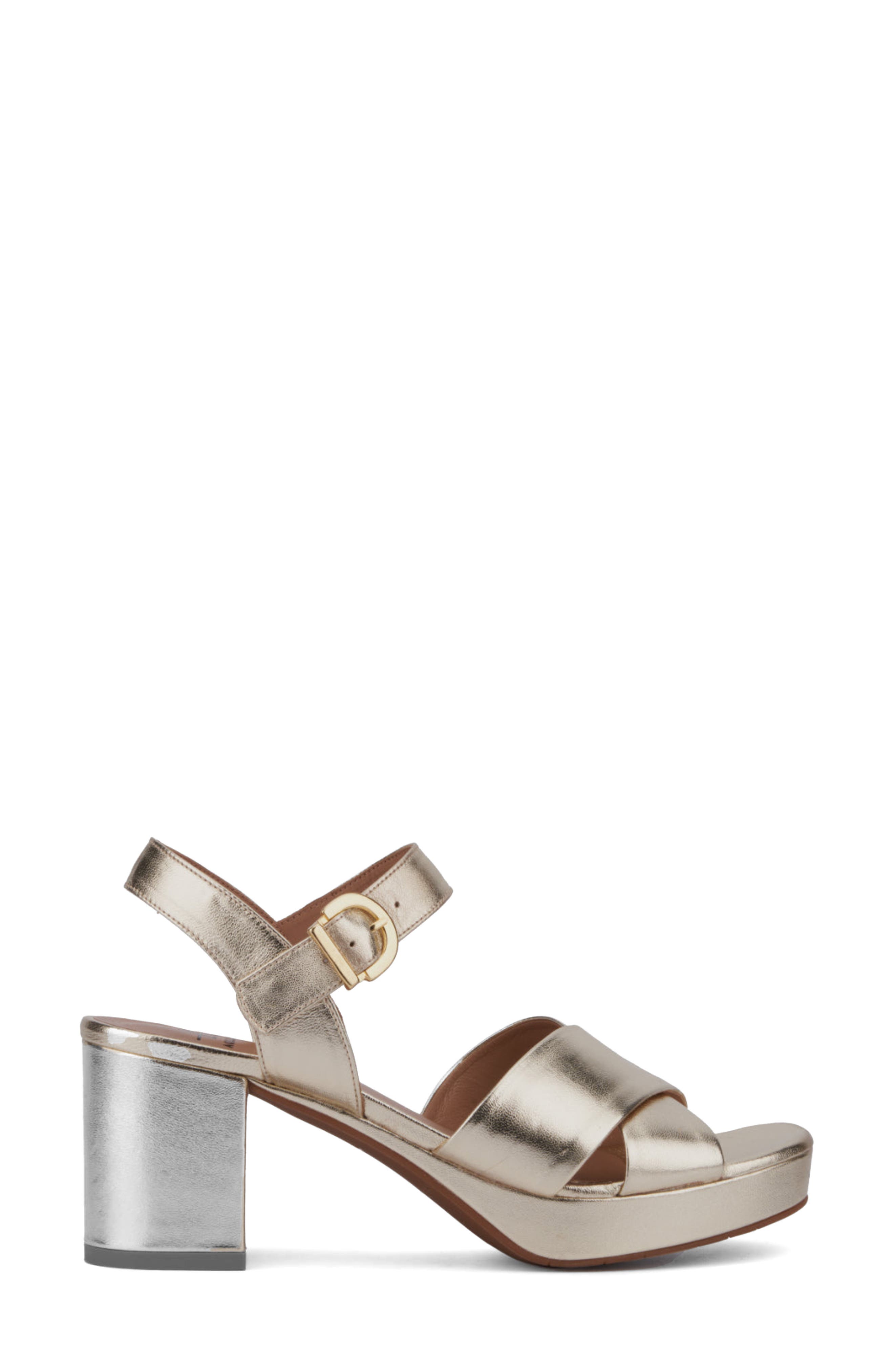Mianna Platform Sandal, Alternate, color, PLATINO
