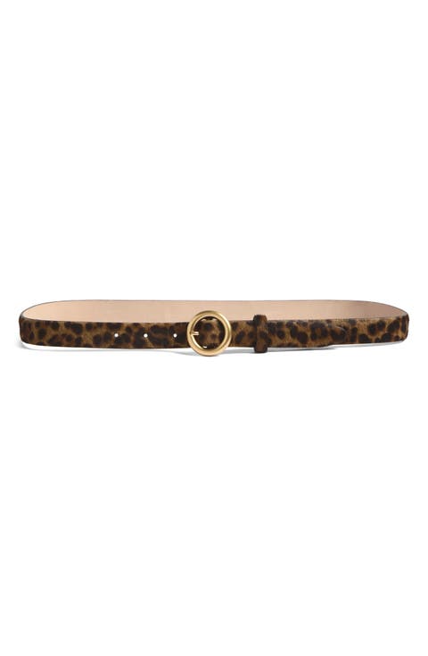 Mia Genuine Calf Hair Leather Belt