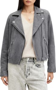 AllSaints Dalby Suede Moto Jacket