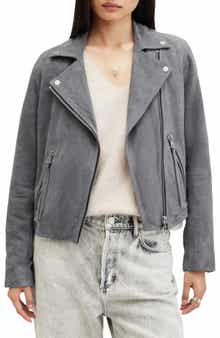 AllSaints Dalby Suede Moto Jacket