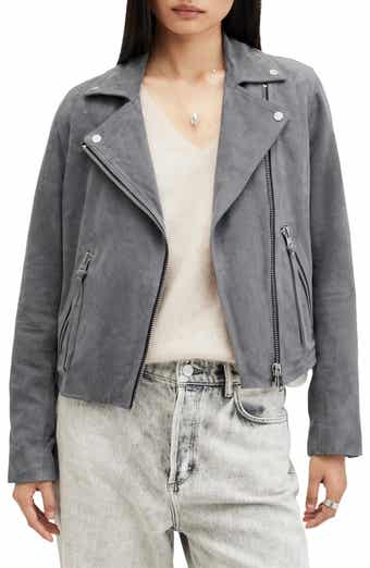 AllSaints Dalby Suede Moto Jacket