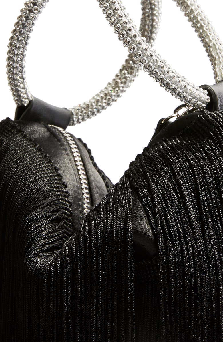 Topshop Tiffany Tassel Clutch, Alternate, color,