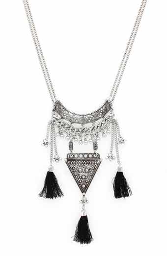 Tassel Trio Pendant Necklace