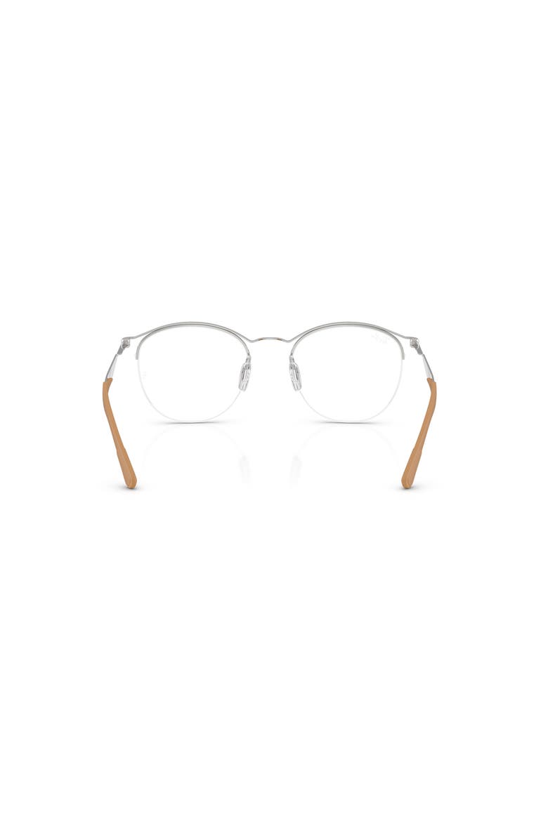 52mm Round optical glasses, Alternate, color, Silver