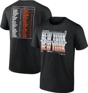FANATICS Men's Fanatics Black New York Yankees vs. New York Mets 2025 Subway Series Roster T-Shirt