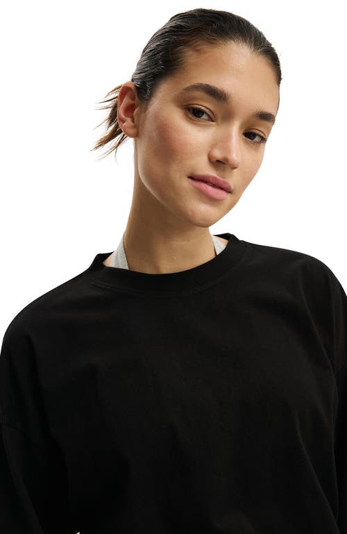 Cotton On Oversized Boxy Long Sleeve Tee In Black