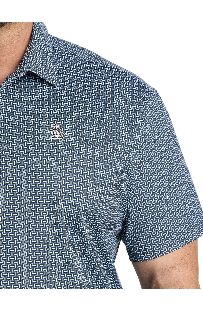 Original Penguin Drink Flashcards Polo Shirt, Alternate, color, Caviar