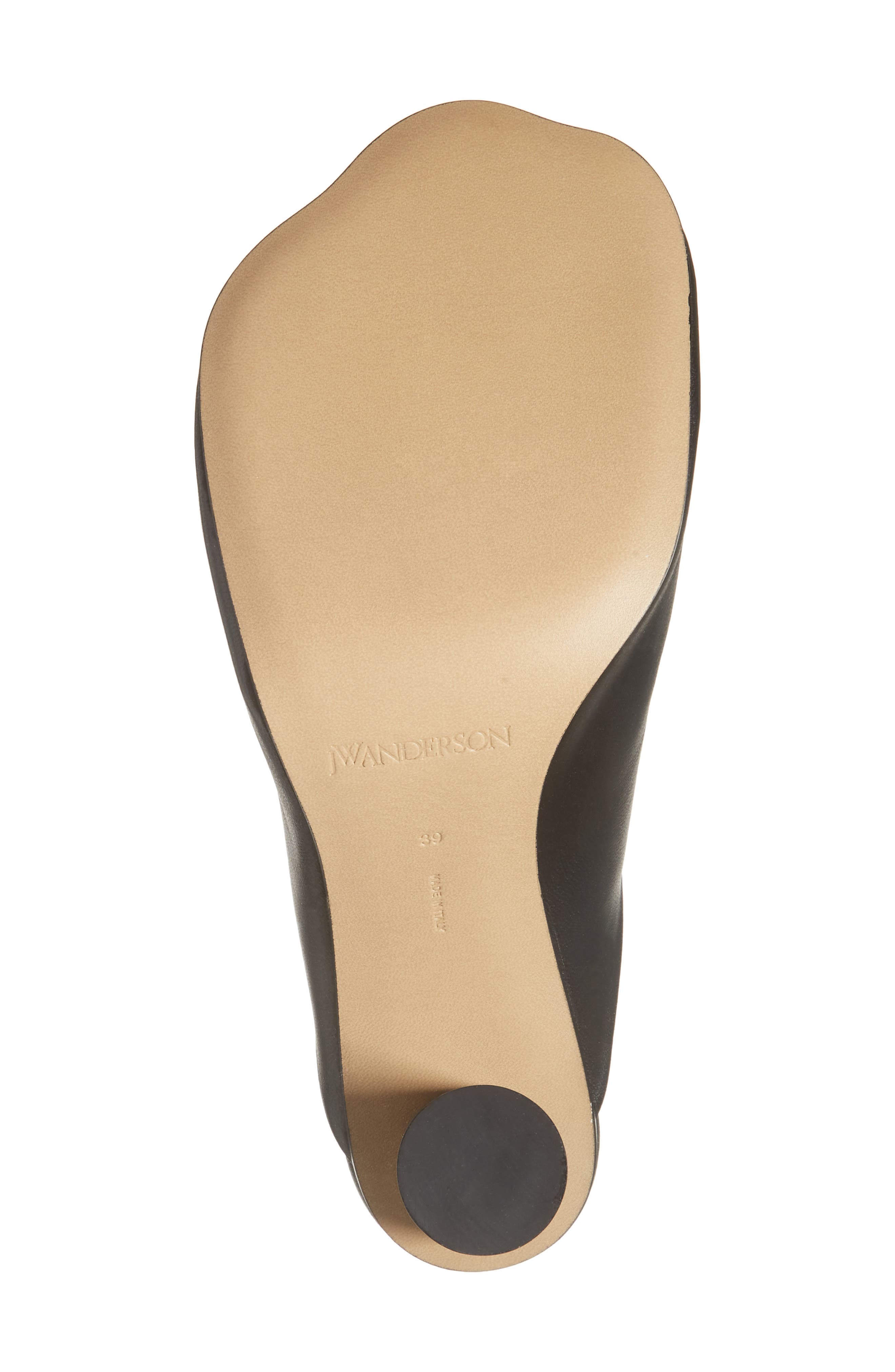 JW Anderson Paw Block Heel Mule, Alternate, color, Black