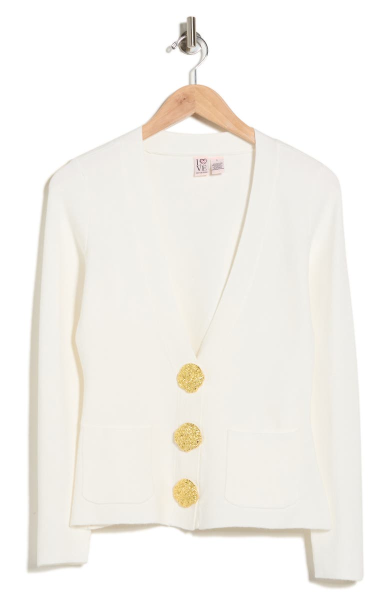 Love By Design Cream Puff Cardigan, Alternate, color, Sand