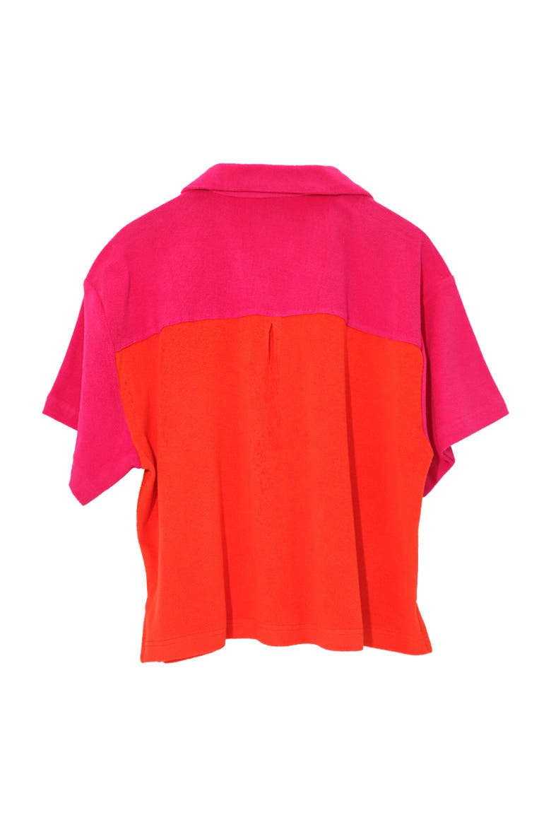 Terry Camp Shirt, Alternate, color, Red Clay