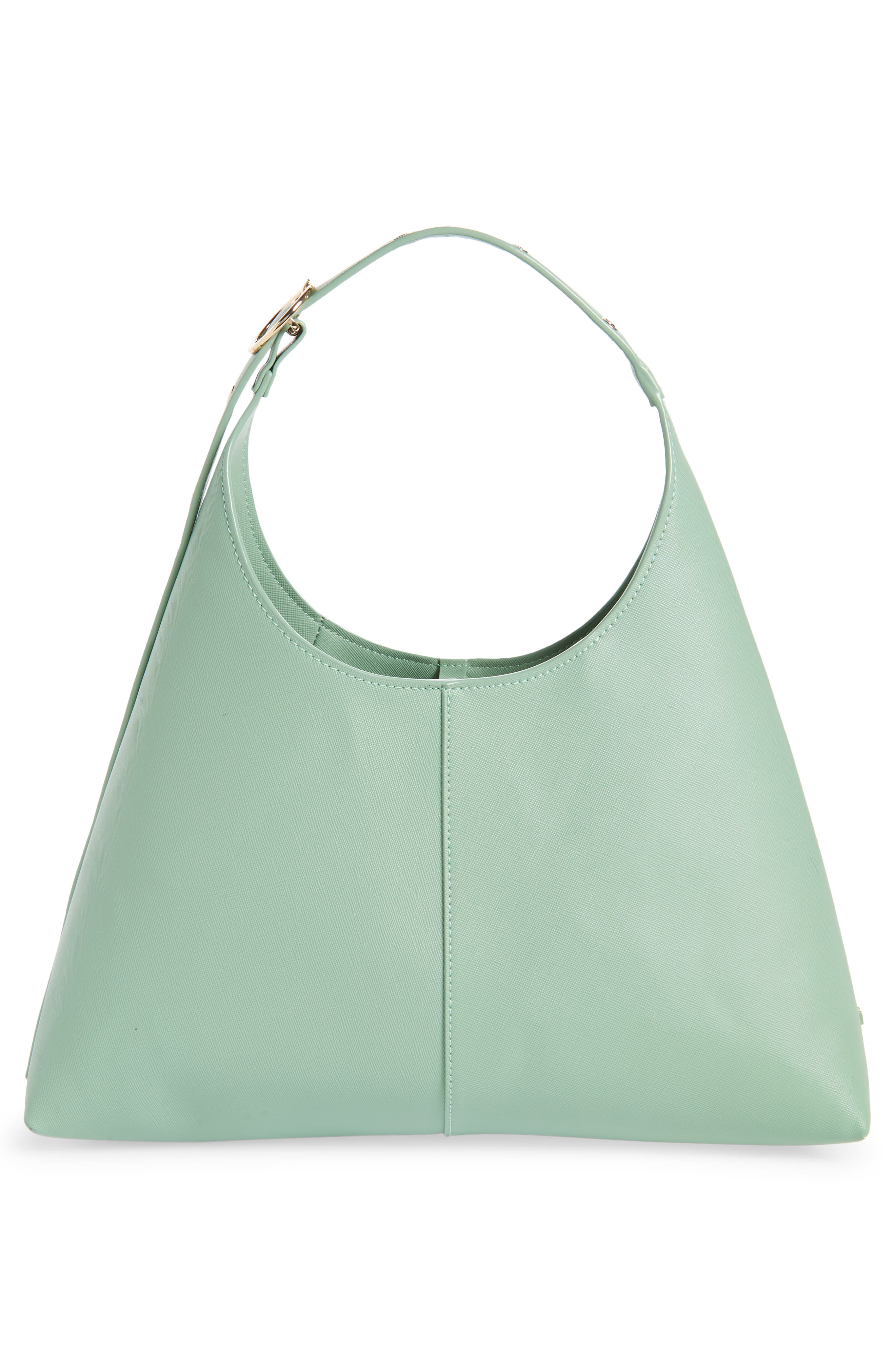 We Are Modern Vegan Leather Bucket Bag, Alternate, color, SAGE