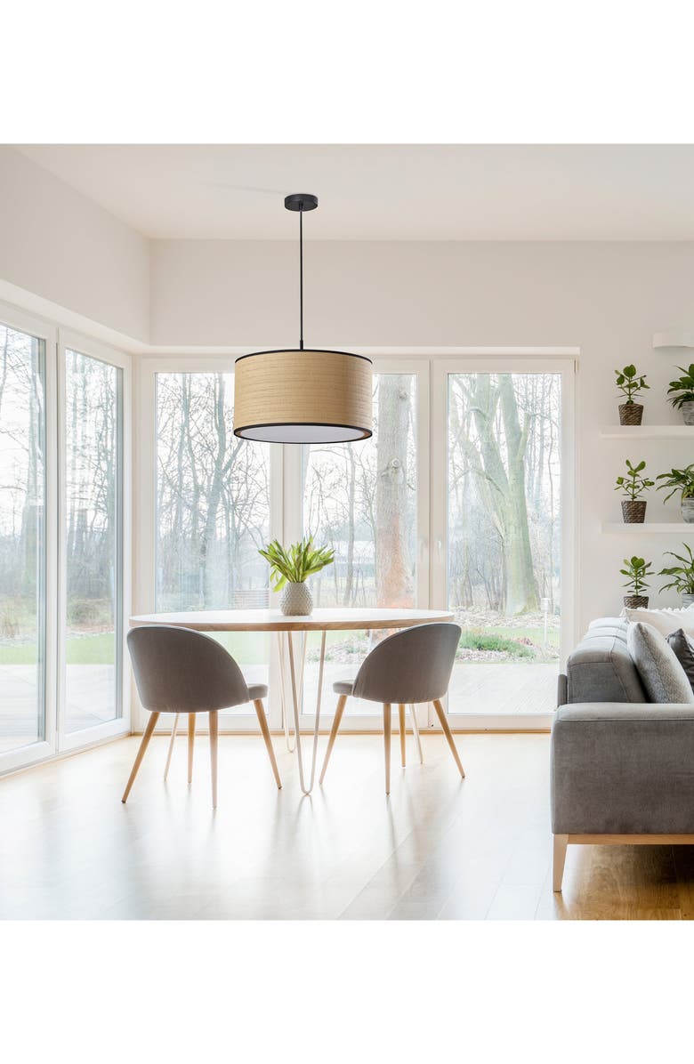 ADESSO LIGHTING Harvest Large Pendant Light, Alternate, color, Black