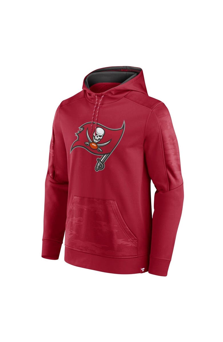FANATICS Men's Fanatics Branded Red Tampa Bay Buccaneers On The Ball Pullover Hoodie, Alternate, color, 