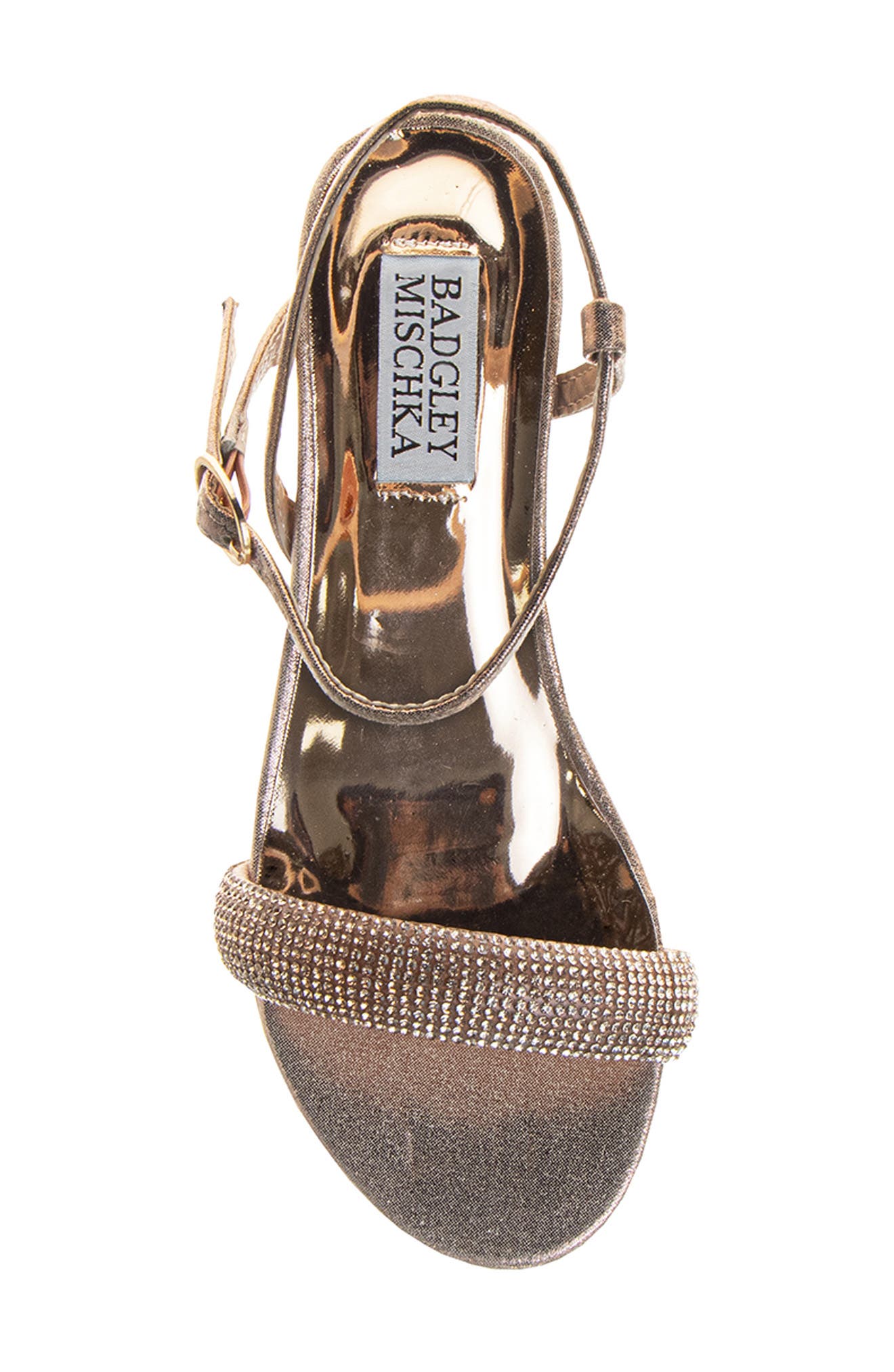 Kids' Rhinestone Sandal, Alternate, color, ROSE GOLD