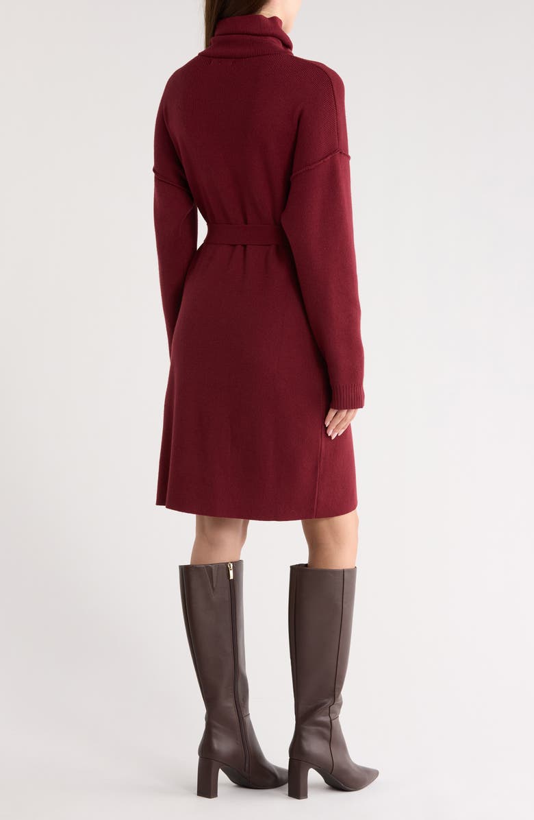 STITCHDROP Hickory Run Long Sleeve Sweater Dress, Alternate, color, Craisin