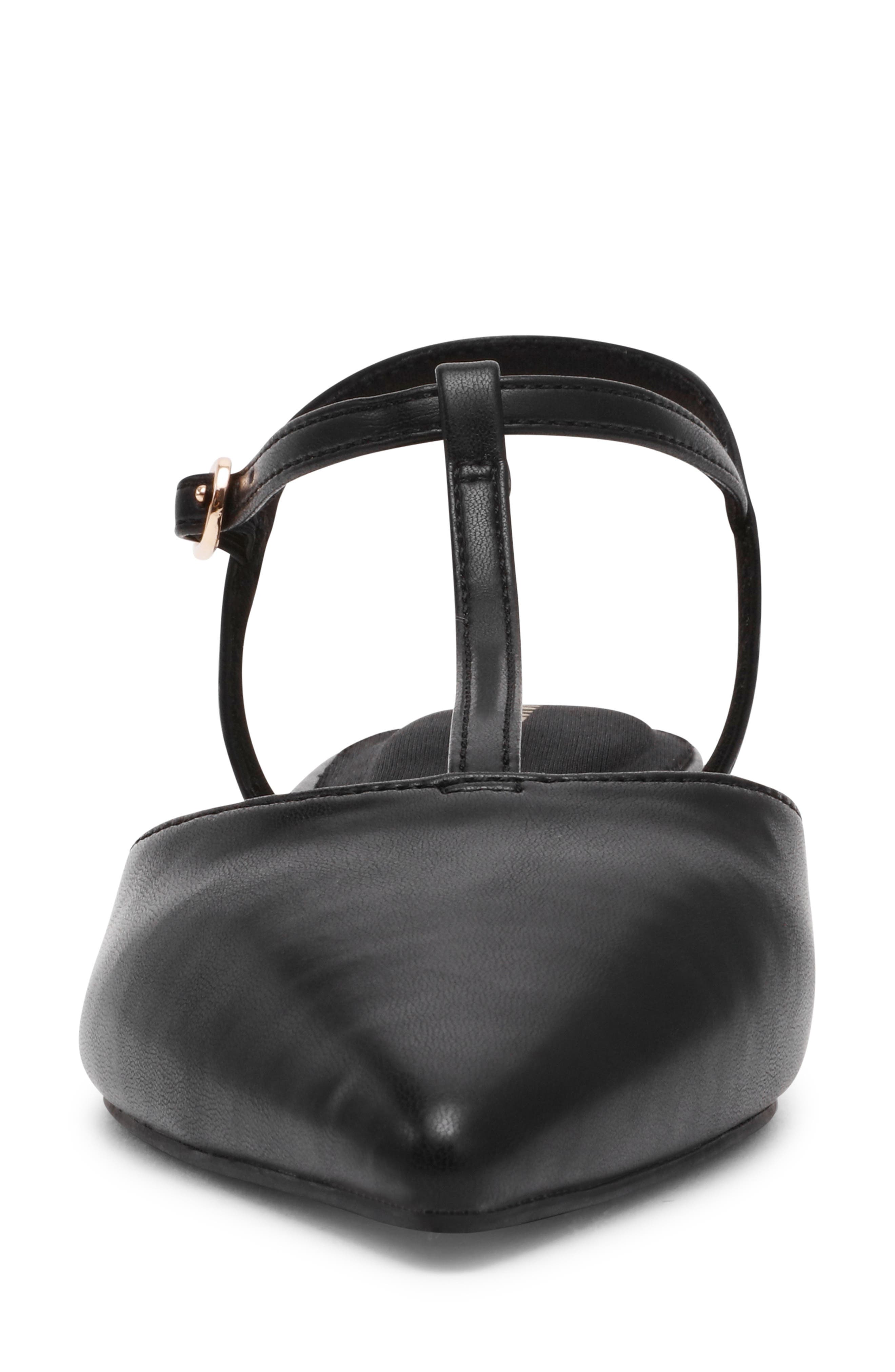 Anne Klein Emily Ankle Strap Pointed Toe Flat, Alternate, color, 