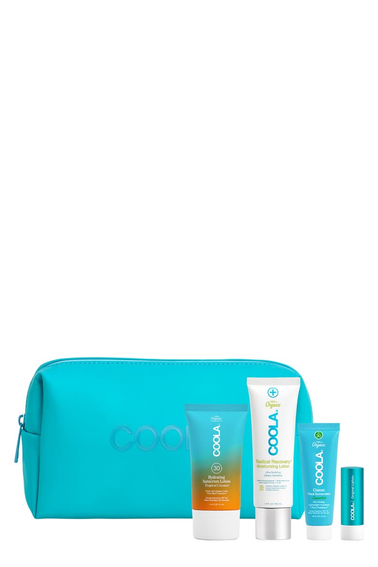 Travel Essentials Set $75 Value, Main, color, CLEAR