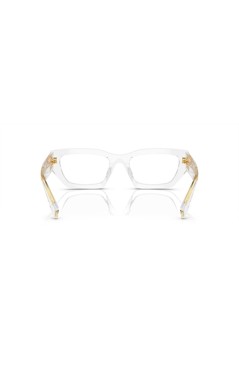 Miu Miu 53mm Irregular optical glasses, Alternate, color, Transparent