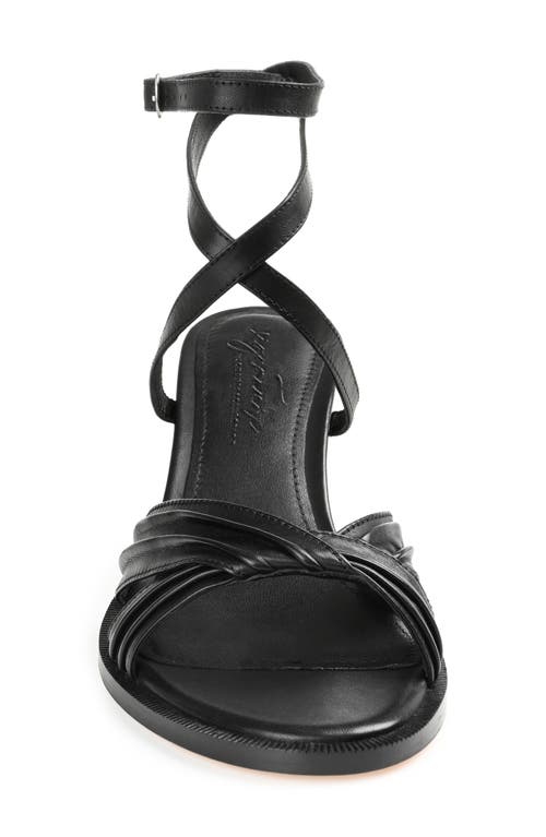 Journee Collection Freeda Ankle Strap Sandal In Black