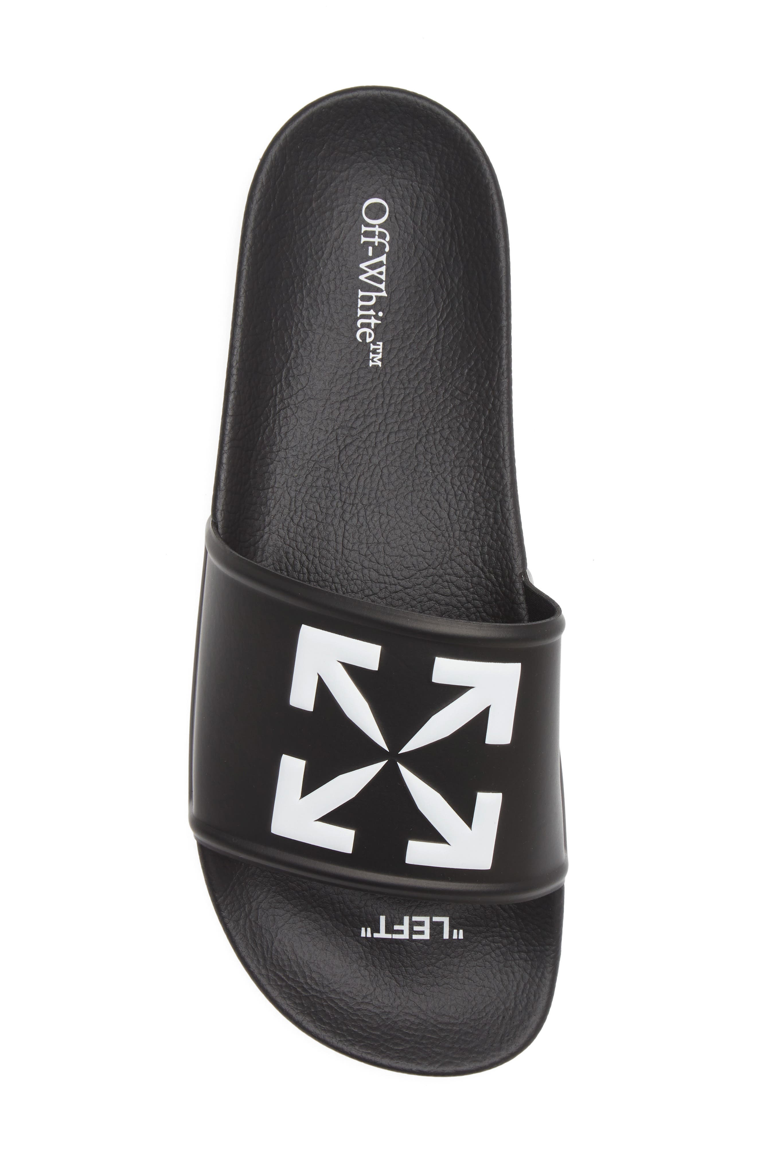 Off-White Arrow Pool Slide Sandal, Alternate, color, 