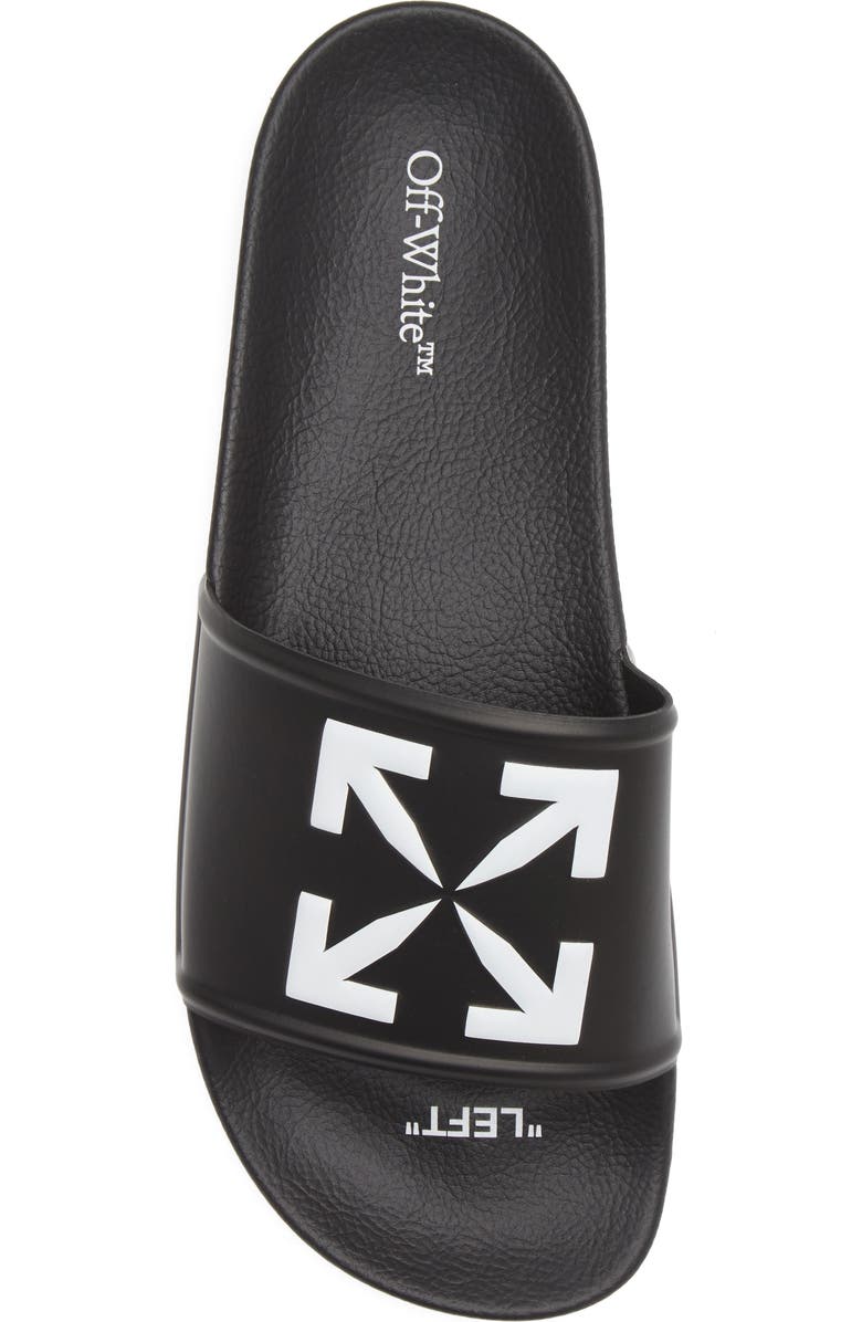 Off-White Arrow Pool Slide Sandal, Alternate, color,