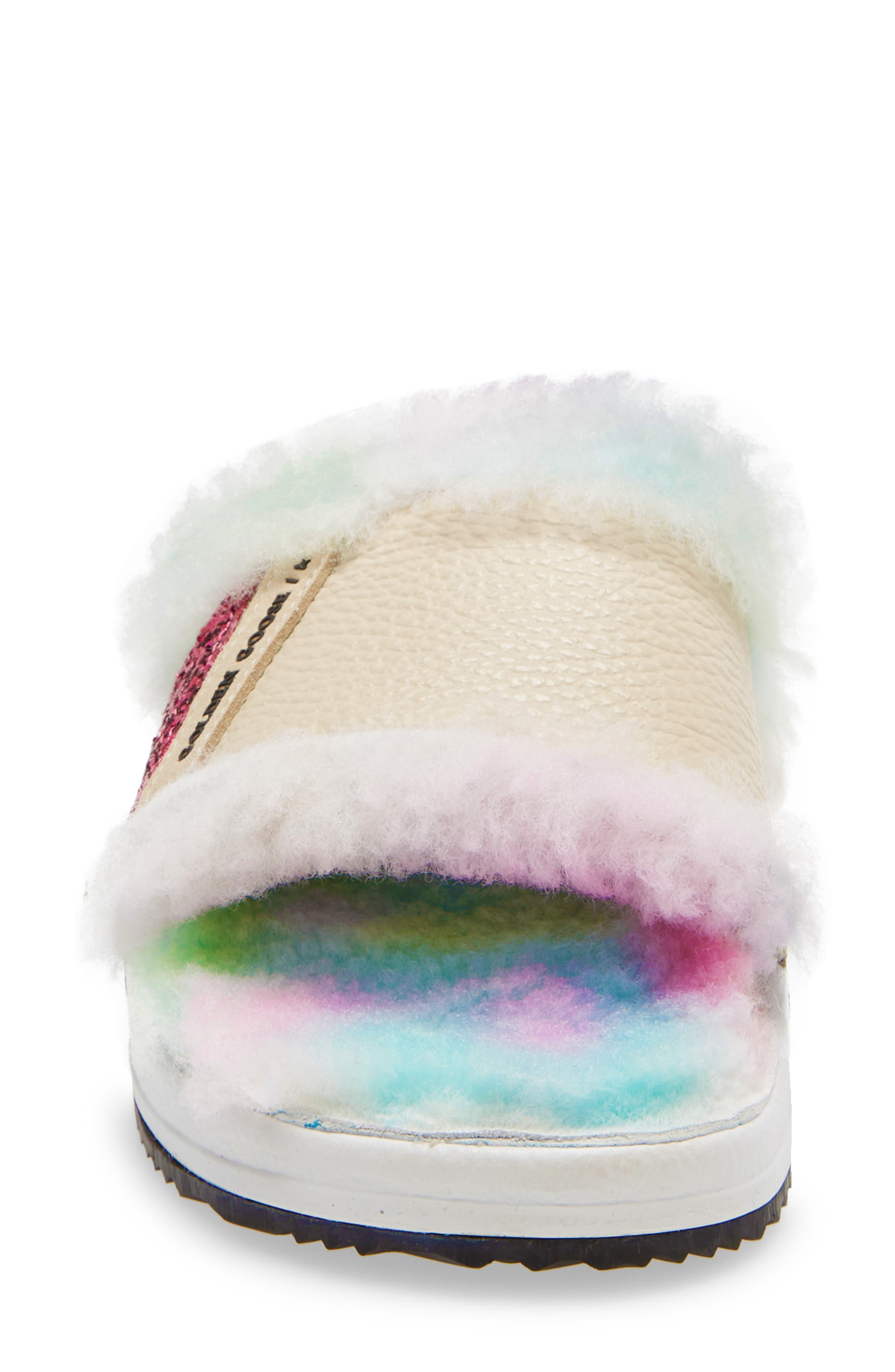 Golden Goose Poolstar Genuine Shearling Slide Sandal, Alternate, color, 