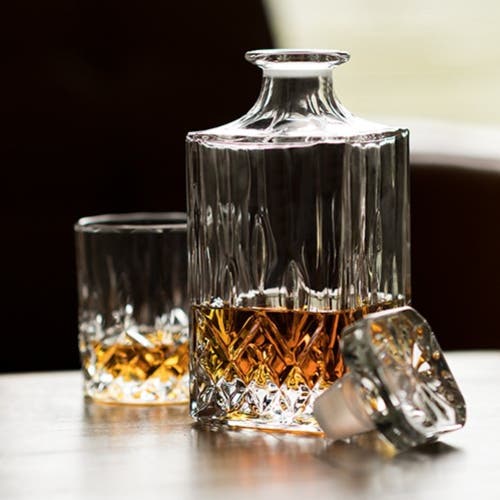Viski Admiral Crystal Liquor Decanter In Clear