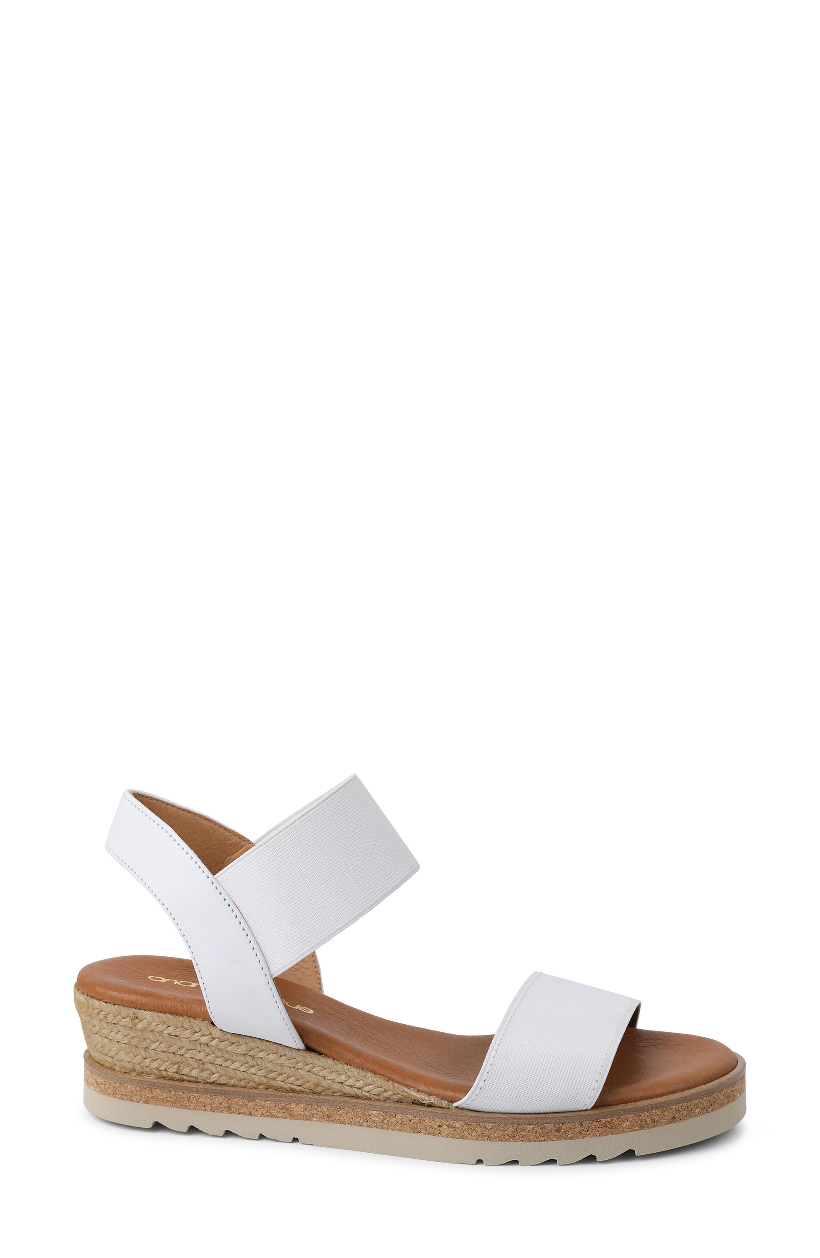 Neveah Espadrille Sandal, Alternate, color, WHITE FABRIC