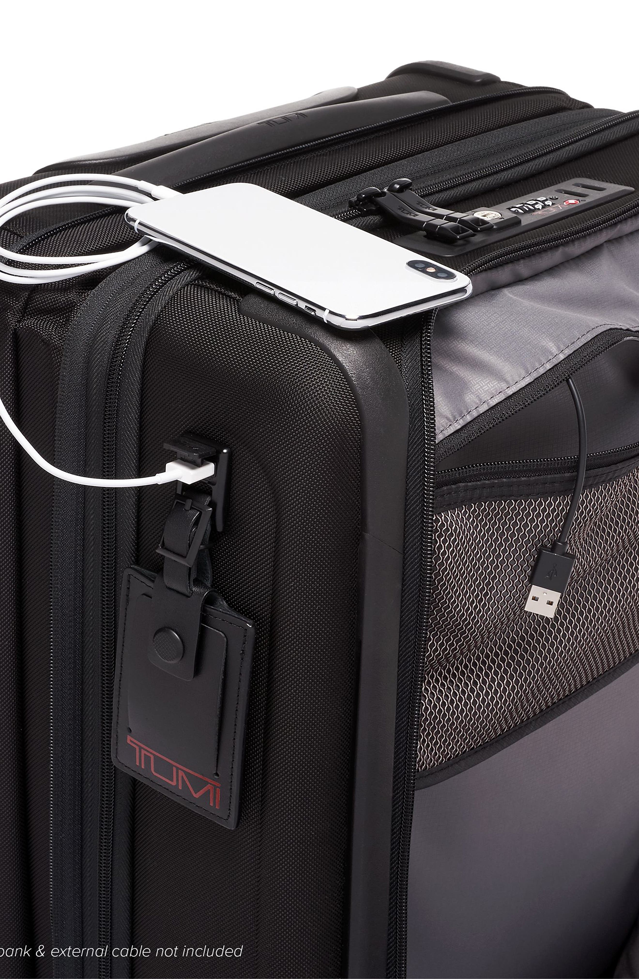 TUMI Alpha 3 Collection 22-Inch Wheeled Dual Access Continental Carry-On, Alternate, color, Black