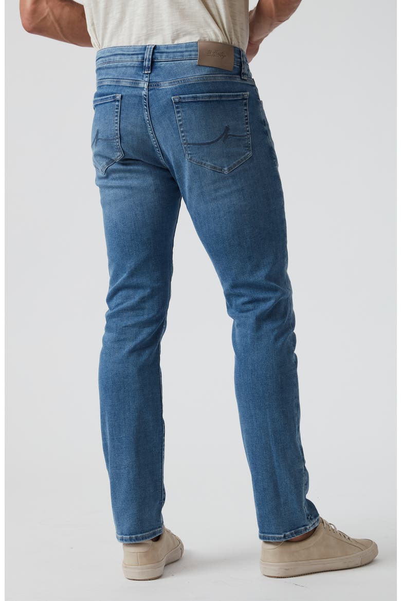 Courage Slim Straight Leg Jeans, Alternate, color, MID BRUSHED ORGANIC ULTRA