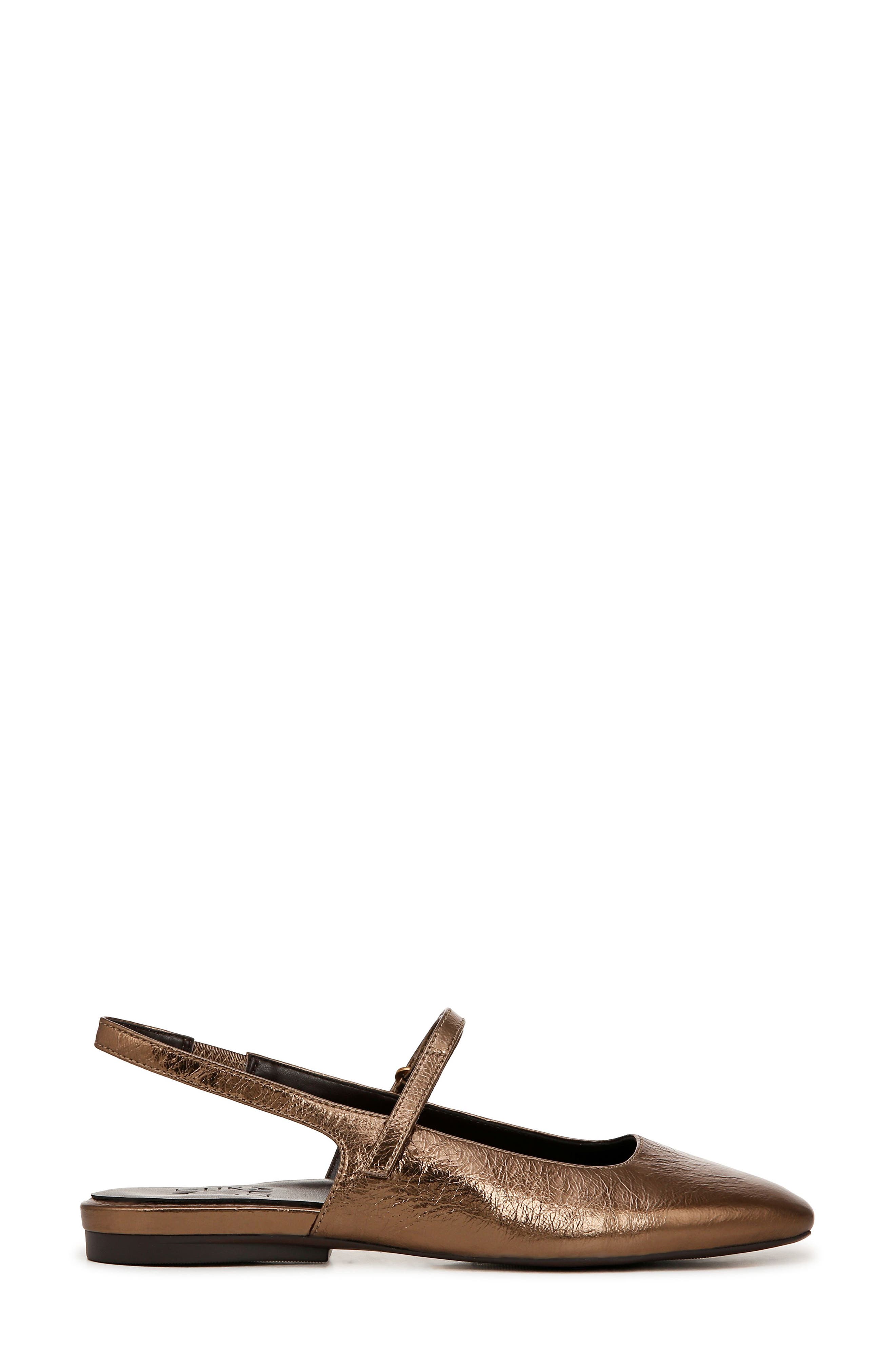 Naturalizer Connie Slingback Mary Jane Flat, Alternate, color, Old Gold Leather