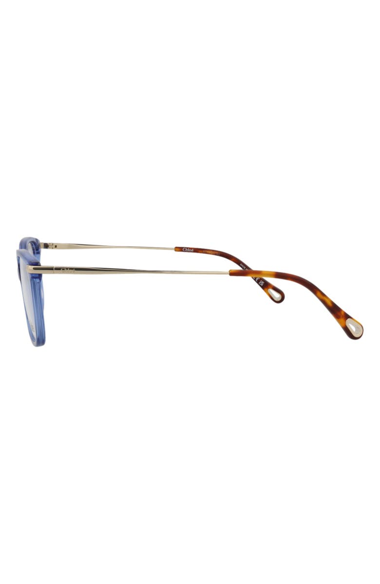 Chloé 54mm Square Optical Glasses, Alternate, color,