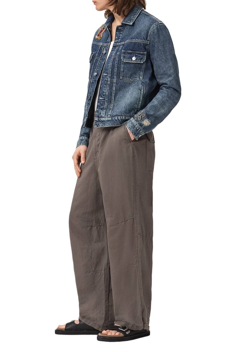Echo Wide Leg Trousers, Alternate, color, GULL GREY