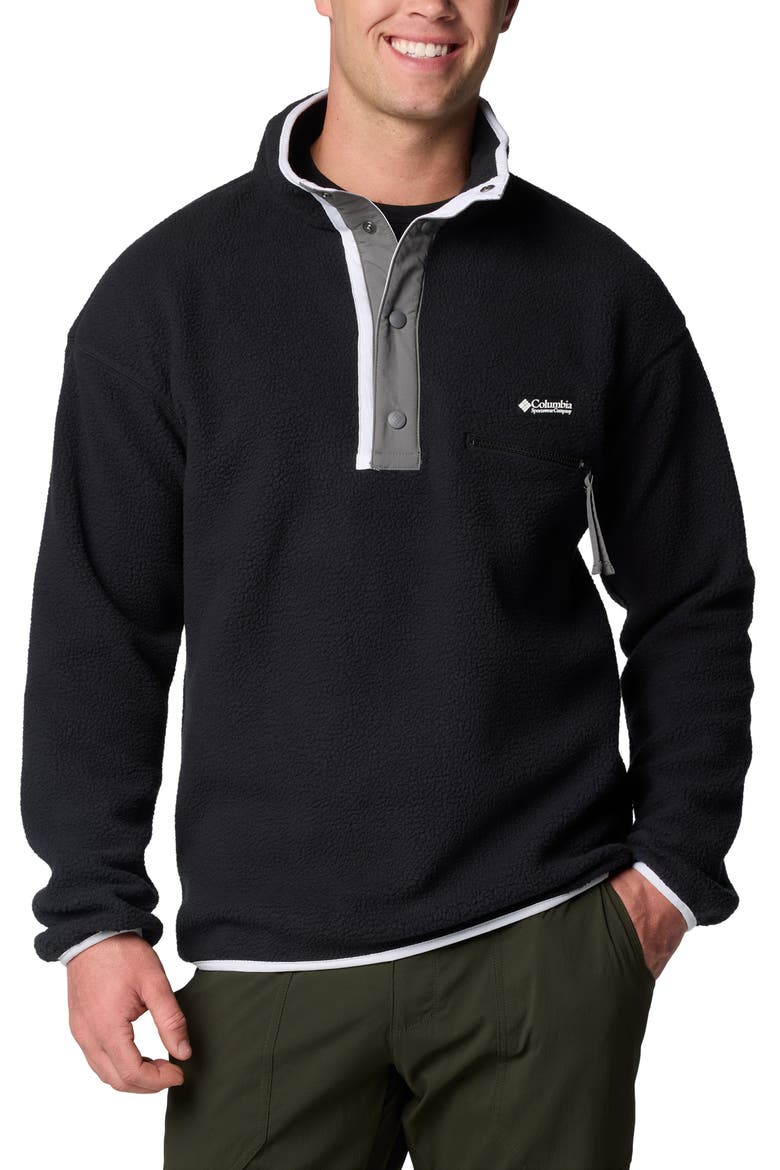 Helvetia II Fleece Pullover, Main, color, BLACK