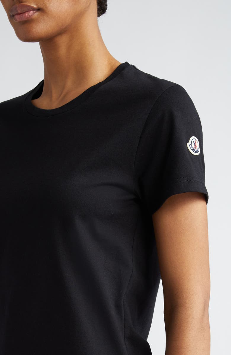Moncler Logo Patch Cotton Jersey T-Shirt, Alternate, color, 