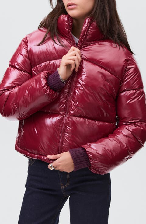 Shiny Quilted Anorak