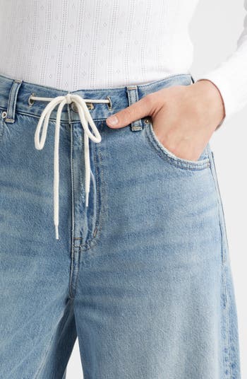 Superwide Leg Drawstring Jeans