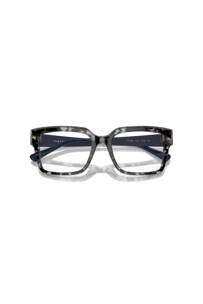 51mm Rectangle optical glasses, Alternate, color, Blue