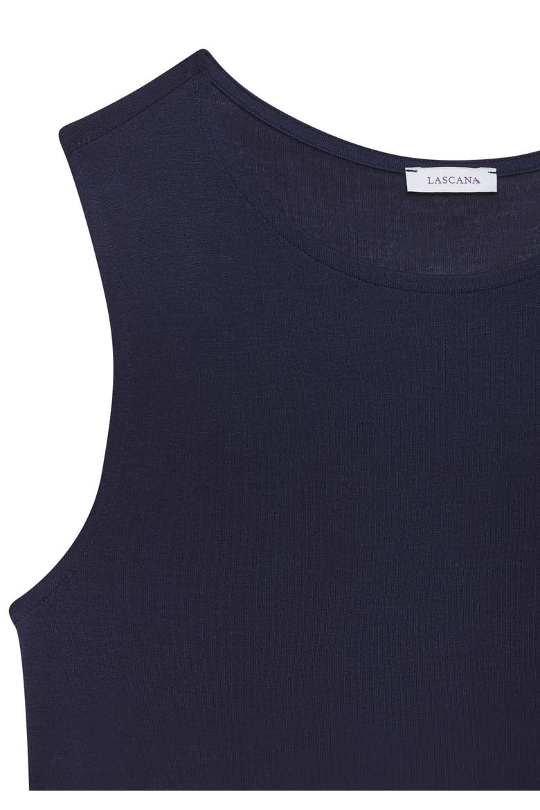 Crew Neck Tank Top, Alternate, color, Navy