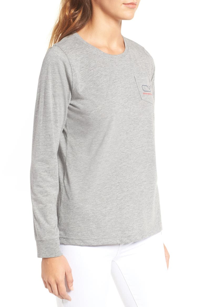 Santa Whale Graphic Tee, Alternate, color, GRAY HEATHER