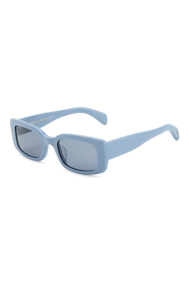 52mm Rectangular Sunglasses, Alternate, color, BLUE/ GREY