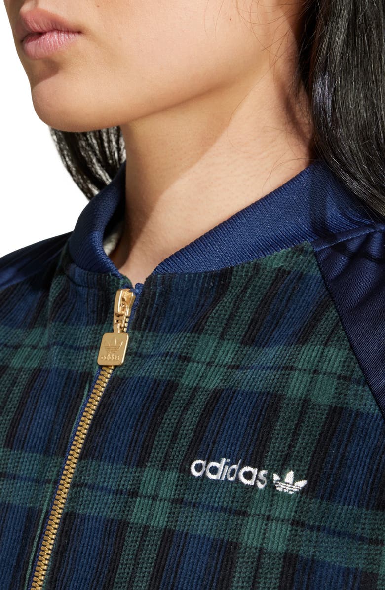 adidas Originals Tartan Corduroy Collegiate Jacket, Alternate, color, 