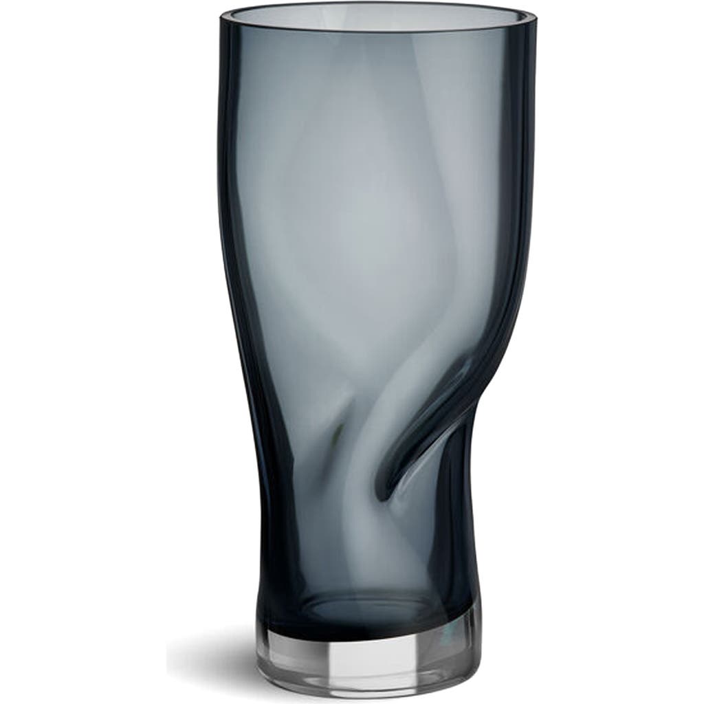 Orrefors Squeeze Small Vase In Blue