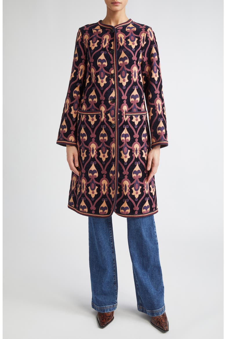 Paisley Jacquard Jacket, Main, color, MULTICOLOR BLUE BASE